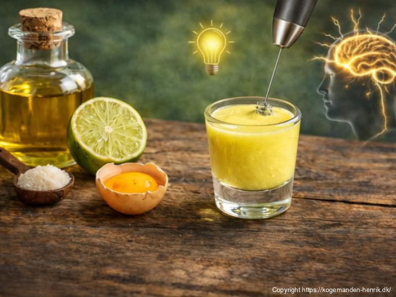 🥃 Olie-snaps med lime og æggeblomme