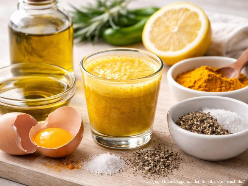 Gurkemeje-olie med citronsaft