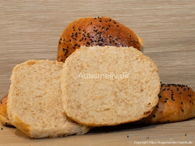 Brioche burgerboller fuldkorn