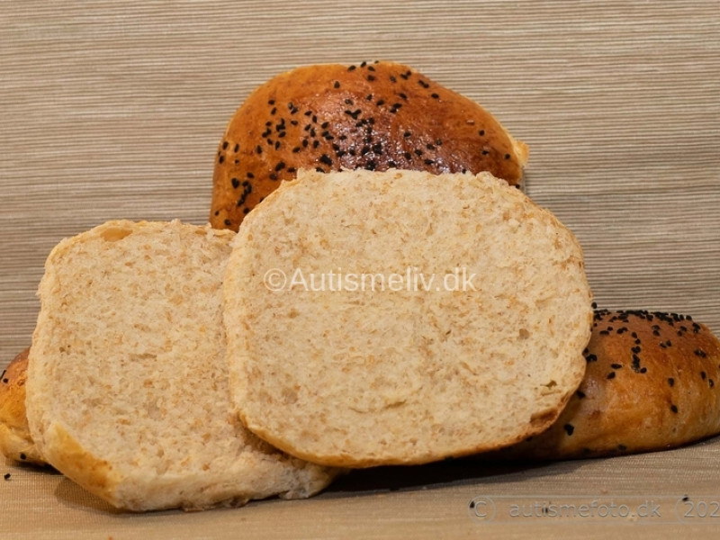 Brioche burgerboller fuldkorn